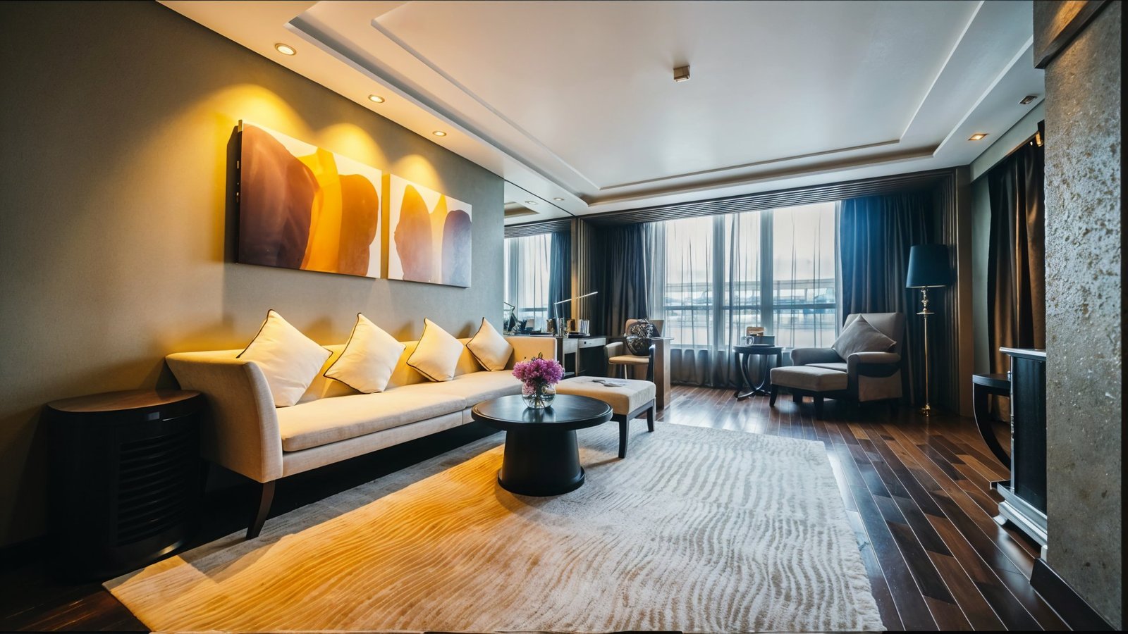 Interior view of a luxurious 4BHK apartment at The Tiara New Chandigarh showcasing premium design and modern amenities